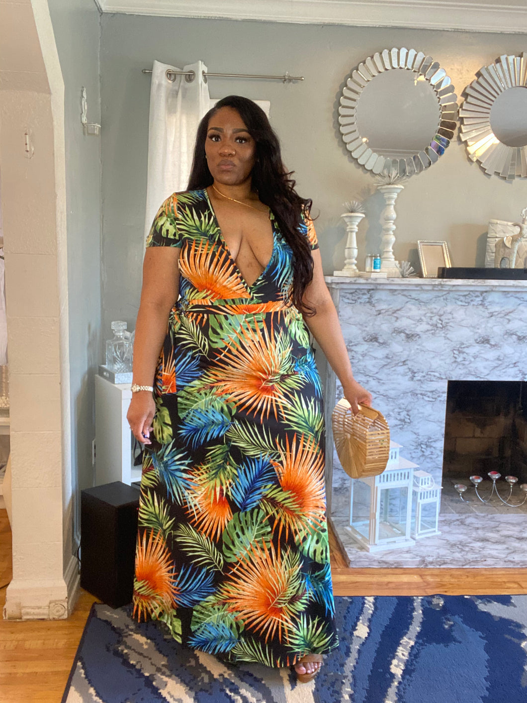 “Tropic Sunrise” Maxi Dress